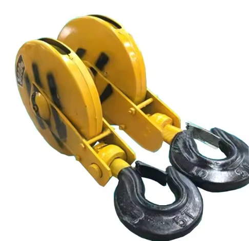Bloc ulóige Crane Hook Dual Le haghaidh Feidhmchláir Ardaithe Dualgais Trom
