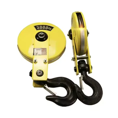 Dualgas Trom 3 Ton Snatch Bloc ulóg Le Hook|Rigging Tionscail